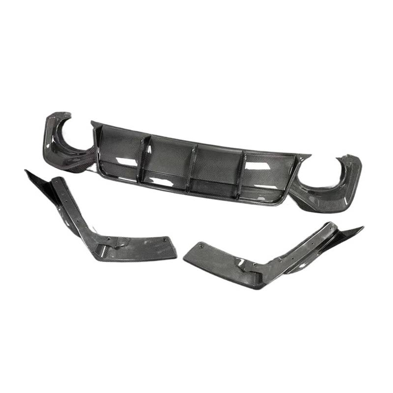 DACOLWZING Hinten Diffusor Kit Lip Spoiler Refits Splitter Kompatibel for Audi RS6 RS7 C8 2019-2023 Real Carbon Fiber(RS6) von DACOLWZING