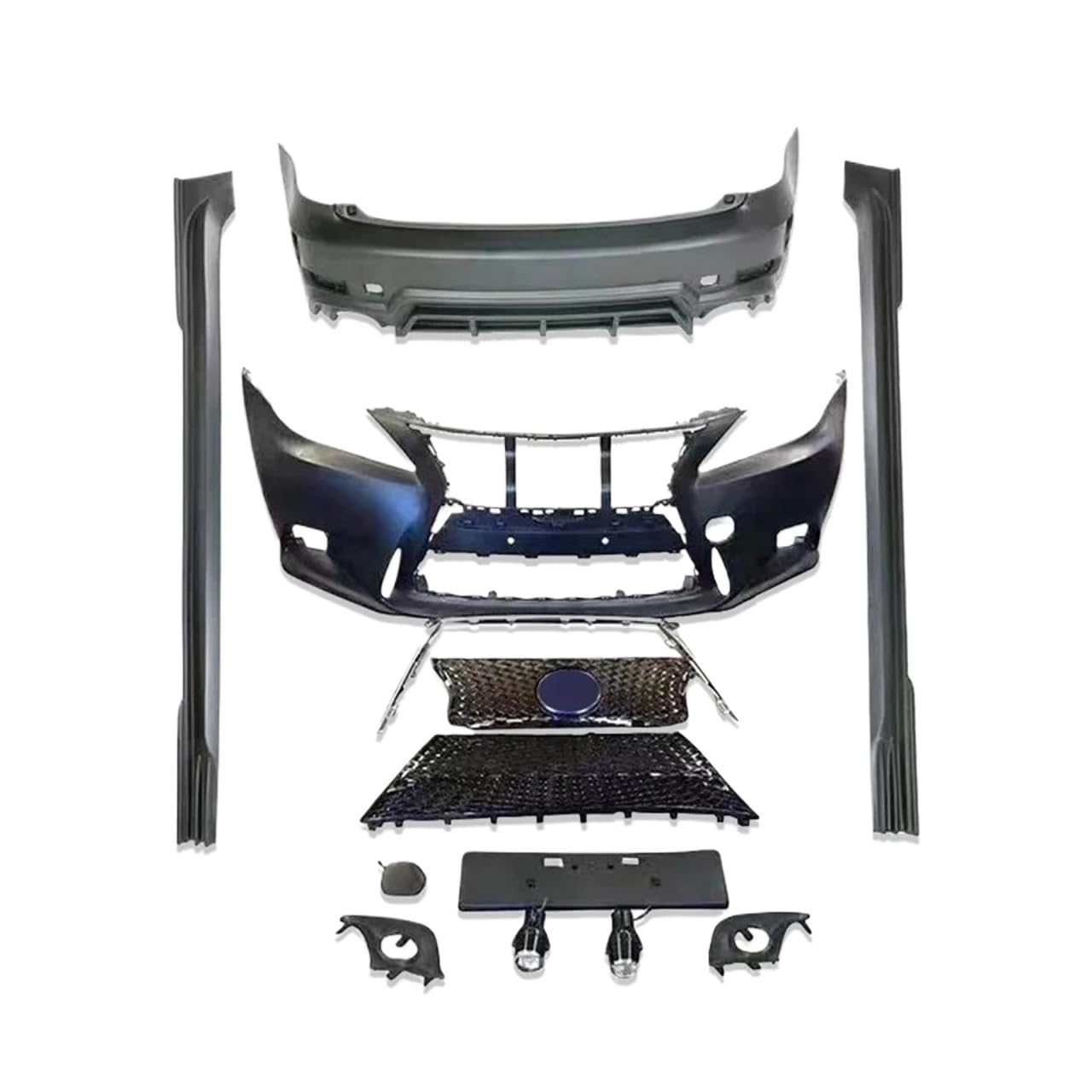 DACOLWZING Karosserie-Kit kompatibel for Lexus Is250 2006–2012, Upgrade-F-Sport-Gesichts-Kit, Frontstoßstange, Heckstoßstange, Seitenschweller, PP-Material DACOLWZING Karosserie-Kit kompatibel for Lexus Is250 2006–2012, Upgrade-F-Sport-Gesichts-Kit, Frontstoßstange, Heckstoßstange, Seitenschweller, PP-Material von DACOLWZING