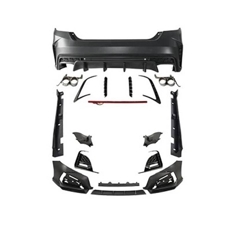 DACOLWZING Primer Bodykit Stoßstangen vorne und hinten Seitenschweller Autoteile Karosseriesysteme Zubehör Kompatibel for Accord 2018-2022 von DACOLWZING