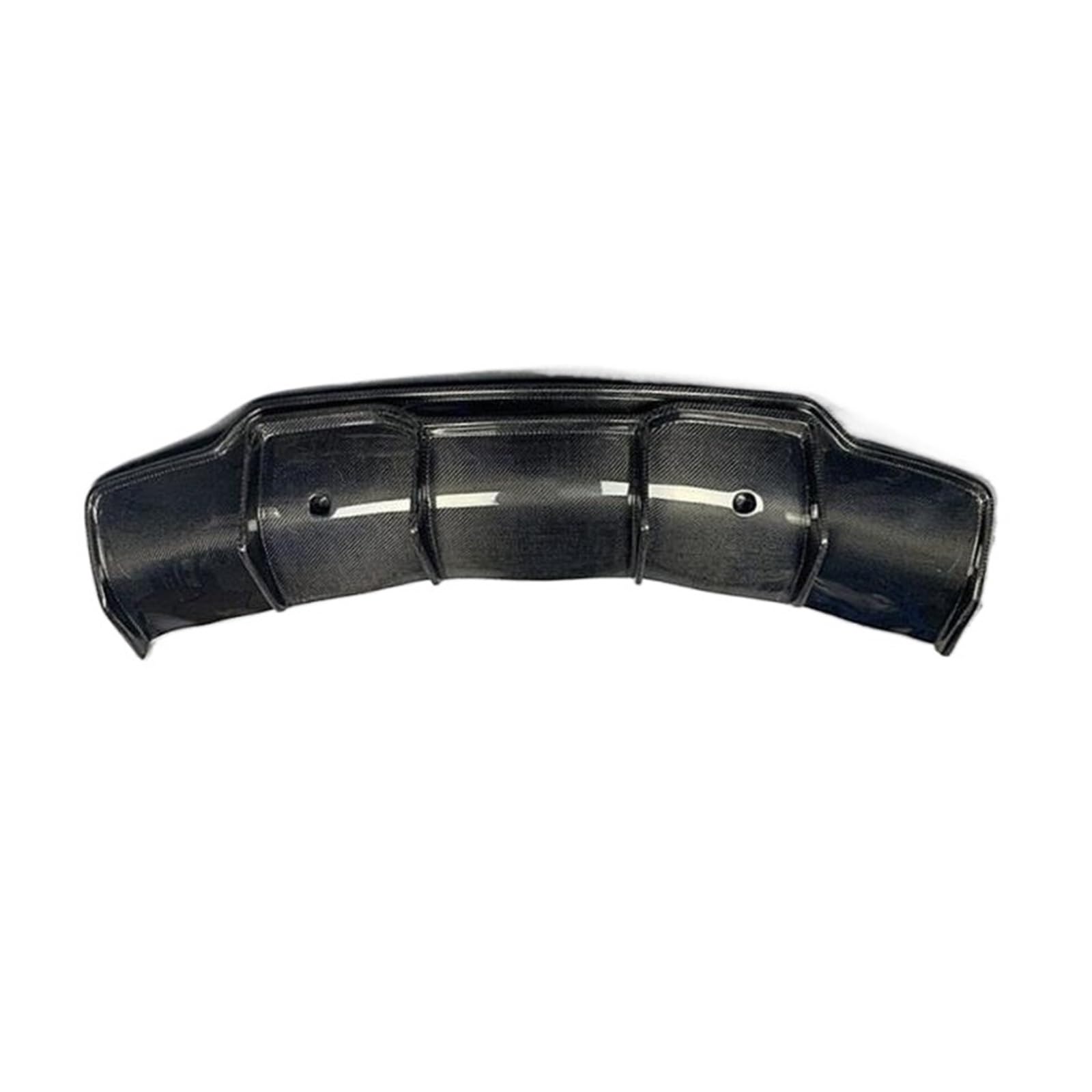 DACOLWZING Spoiler Frontlippe Splitter Heckspoilerlippe Diffusor Seitenschweller Schutz Kompatibel for Tesla -Modell 3 2018-2022 Echtkohlefaser(Rear diffuser) von DACOLWZING