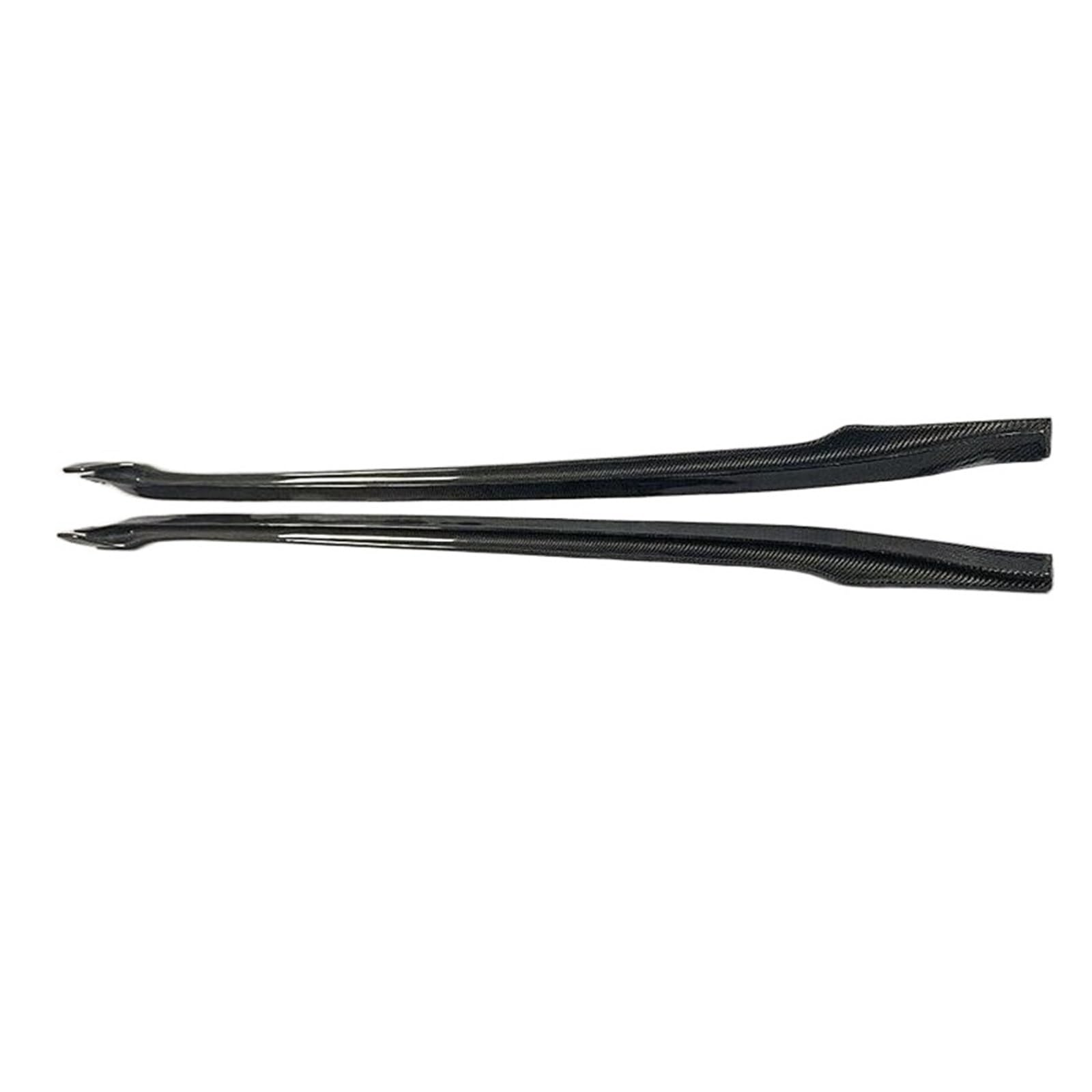 DACOLWZING Spoiler Frontlippe Splitter Heckspoilerlippe Diffusor Seitenschweller Schutz Kompatibel for Tesla -Modell 3 2018-2022 Echtkohlefaser(Side skirts) von DACOLWZING