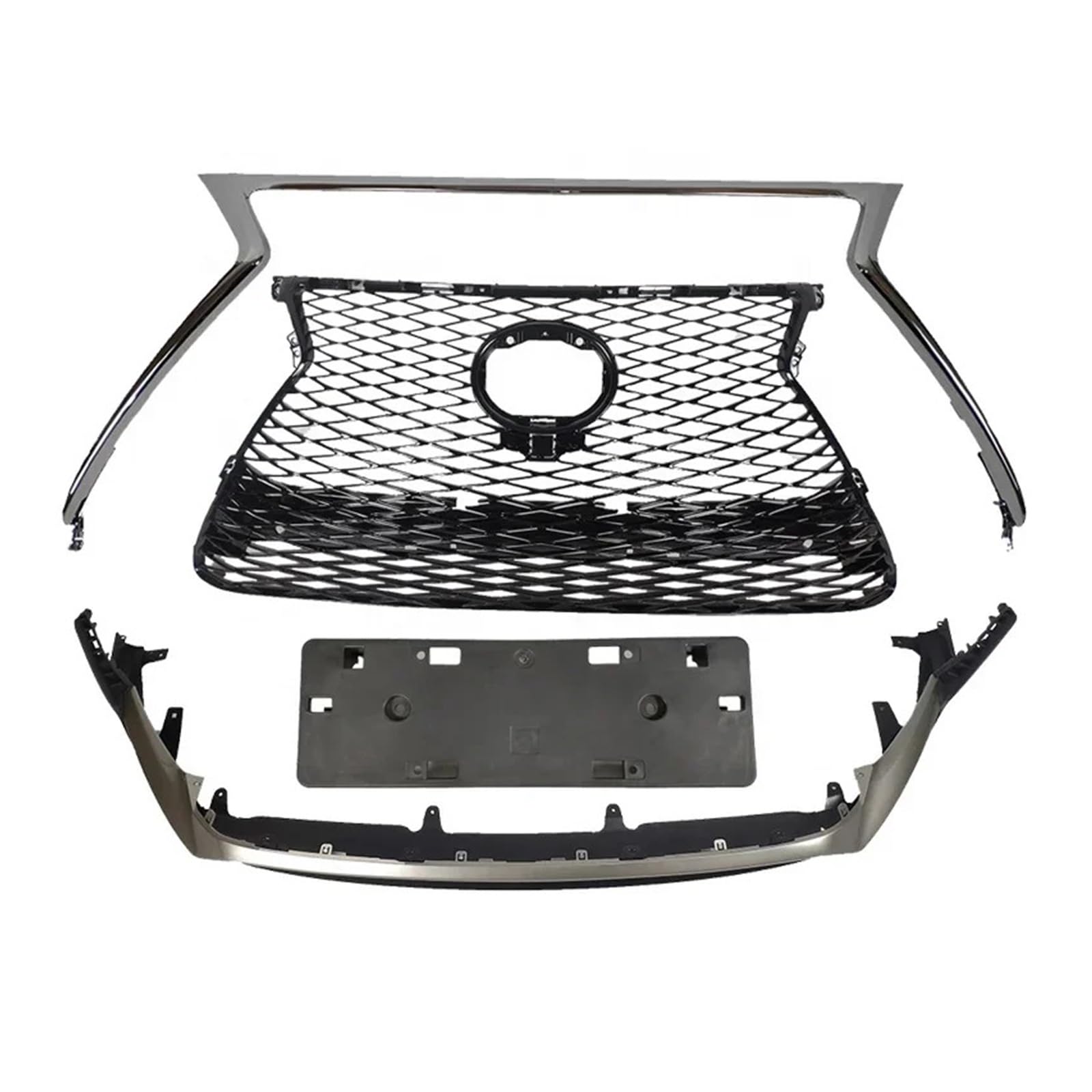 DACOLWZING Sportgrill und Frontlippe kompatibel for Lexus Nx200 Nx200t Nx300h 2015–2017, Karosserie-Kits, Autostoßstangen, ABS-Material DACOLWZING Sportgrill und Frontlippe kompatibel for Lexus Nx200 Nx200t Nx300h 2015–2017, Karosserie-Kits, Autostoßstangen, ABS-Material von DACOLWZING