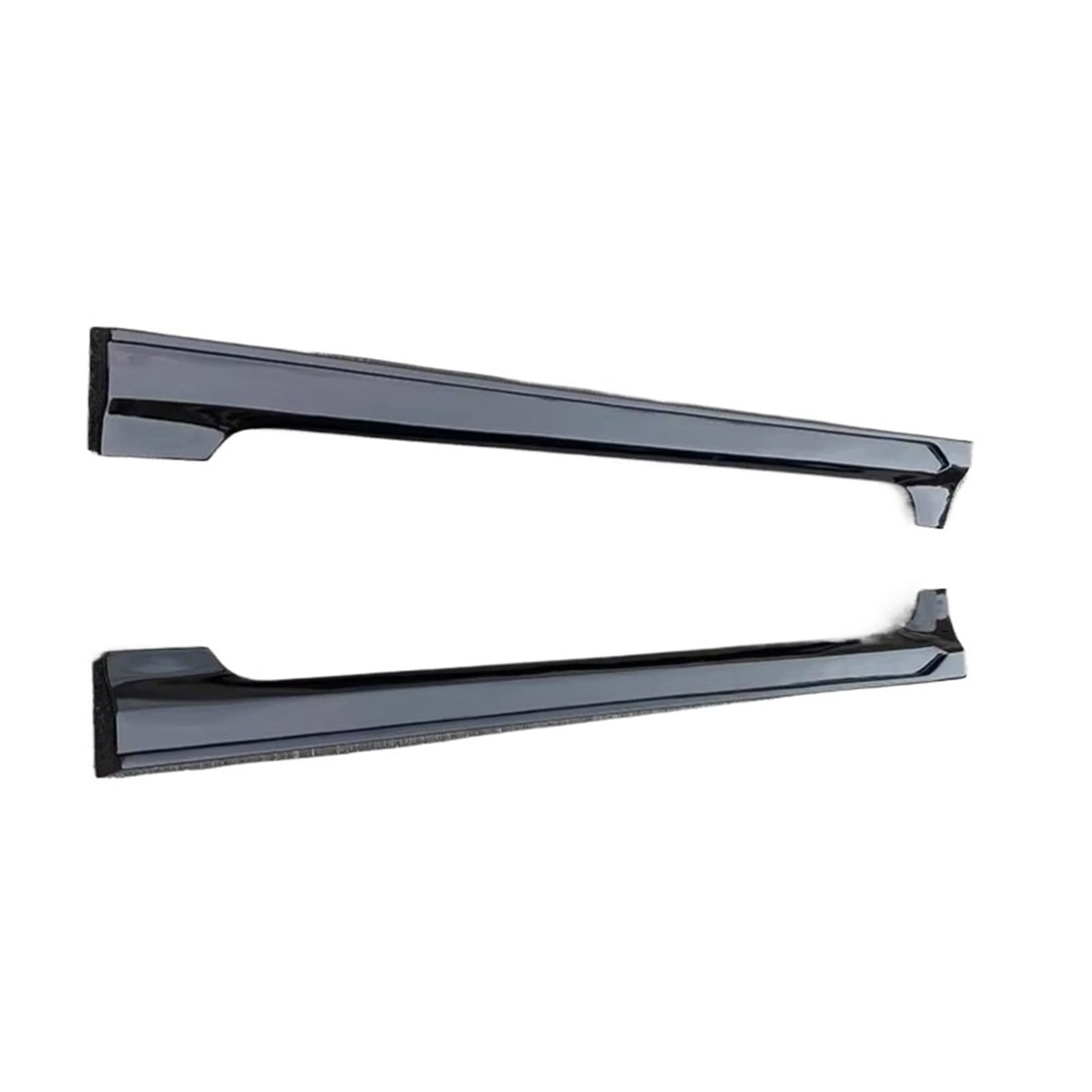 DACOLWZING Stoßstange Frontlippe Heckdiffusor Dachspoiler Seitenschweller Bodykit Kompatibel for Toyota -Corolla 2019-2023 ABS Hellschwarz(Side Skirt) von DACOLWZING