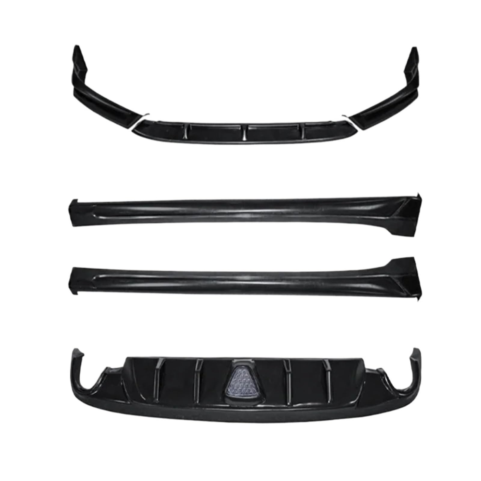 DACOLWZING Stoßstange Vorne Lippe Hinten Diffusor Seite Rock Spoiler Body Kit Kompatibel for Mazda 6 -Atenza 2020 2021 2022 2023 ABS Schwarz(Body kit) von DACOLWZING