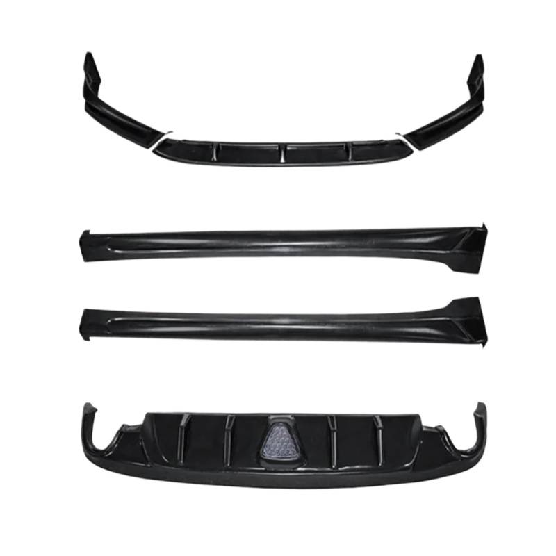 DACOLWZING Stoßstange Vorne Lippe Hinten Diffusor Seite Rock Spoiler Body Kit Kompatibel for Mazda 6 -Atenza 2020 2021 2022 2023 ABS Schwarz(Body kit) von DACOLWZING