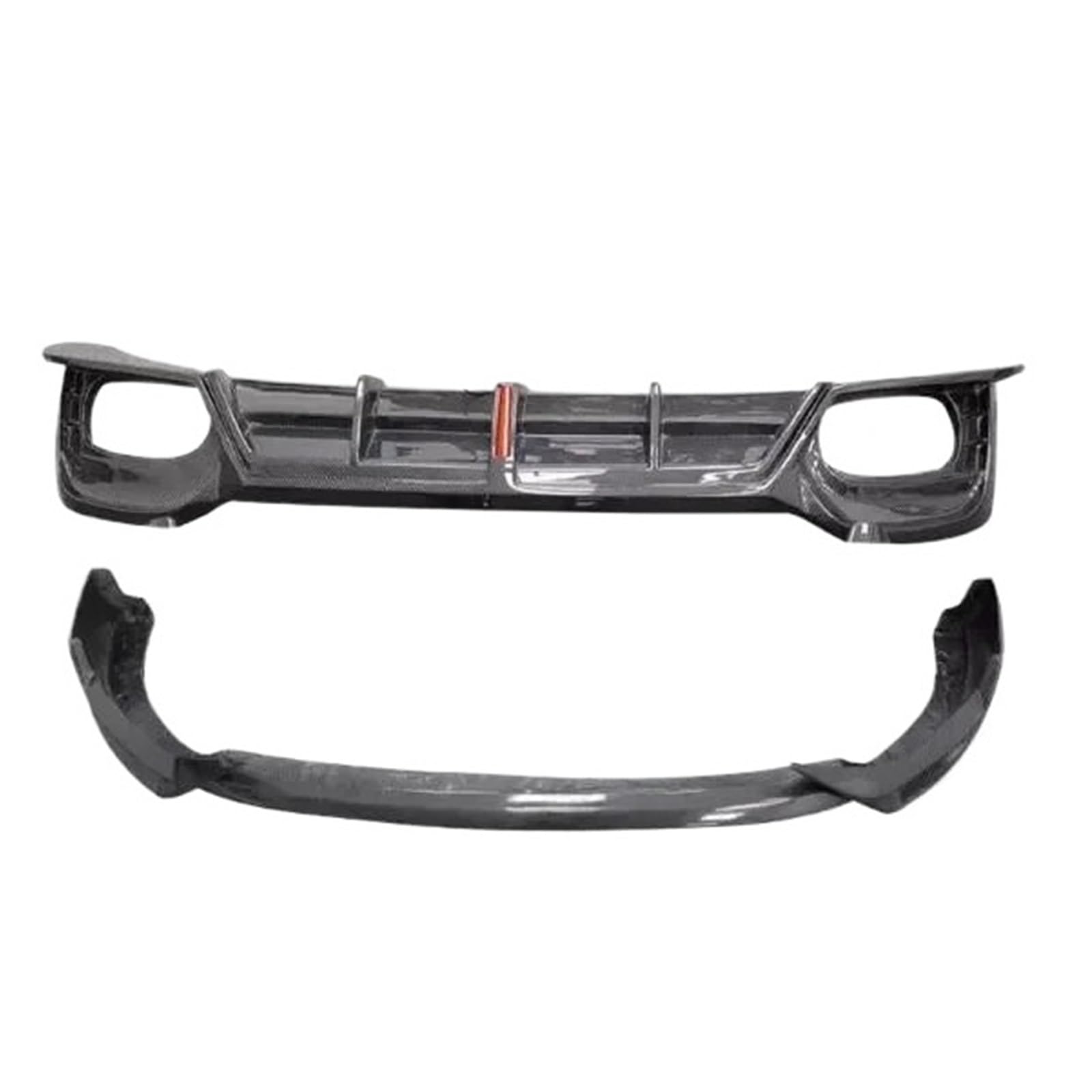 DACOLWZING Stoßstange Vorne Lippe Hinten Stamm Diffusor Dach Spoiler Kompatibel for Audi Q3 2019 2020 2021 2022 2023 2024 Real Carbon Fiber volle Körper Kit(Body Kit A) von DACOLWZING