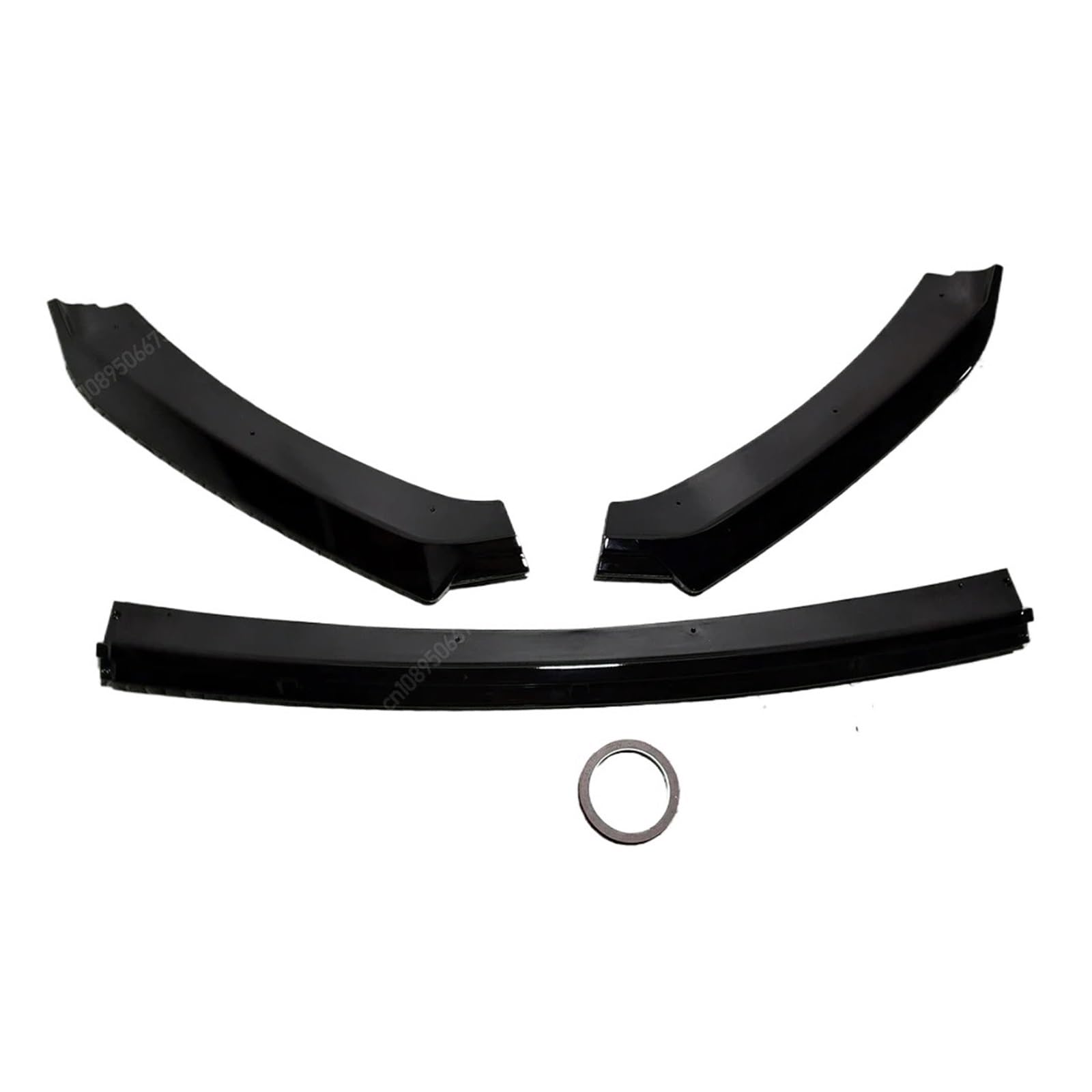 DACOLWZING Vordere untere Stoßstange Lip Spoiler Splitter Diffusor Abdeckung Schutz Protector ABS Tuning Kompatibel for Seat Leon 3 MK3 5F TDI TSI ST SC 2012-2016(Gloss Black) von DACOLWZING