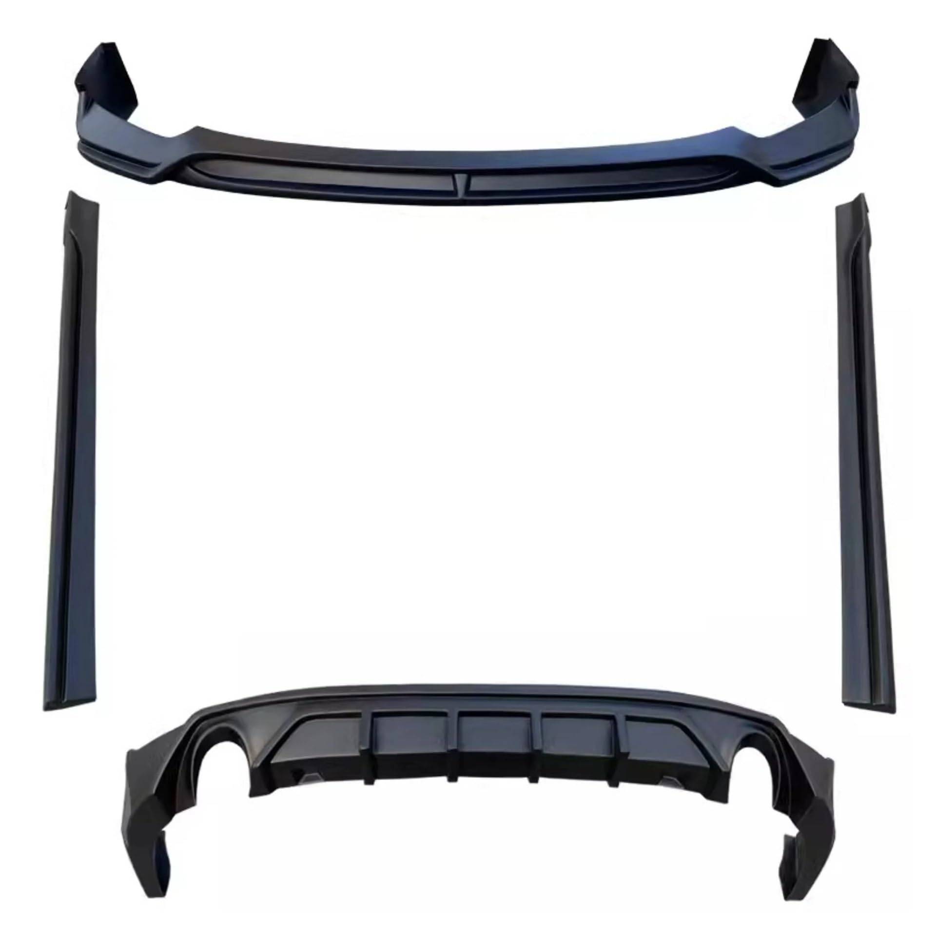 DACOLWZING Vorne Hinten Lip Seite Rock Schwanz Flügel Spoiler Body Kit Auto Zubehör Kompatibel for Mazda 3 Axela 2020-2023 Modifizierte Unlackiert(4pcs) von DACOLWZING