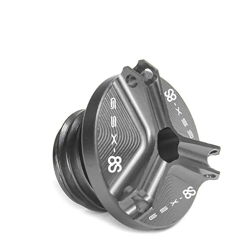 Schraubenabdeckung FÜR Suzuki GSX-8S GSX-S 8S Motorrad Motoröl Tasse Stecker Abdeckung Schraube Abdeckung Blau Öl Füllstoff Kappe(Gray) von DACONGI