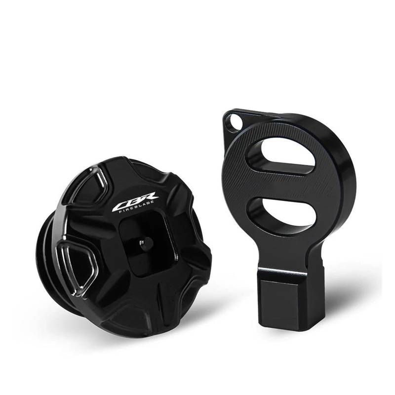 Schraubenabdeckung Für H&ONDA CBR 600 400 900 650 150 125 300 500 929 954 1000 250 R/RR/F/XX Motoröl-Einfülldeckel(Black) von DACONGI
