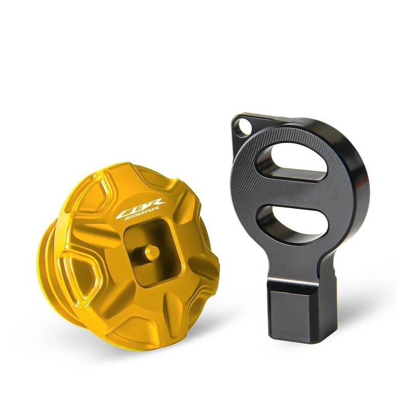 Schraubenabdeckung Für H&ONDA CBR600RR Erwecken Die Rennen CBR 600RR 600 RR Motorrad Anti-Diebstahl Motor Öl Füllstoff Kappe(Gold2) von DACONGI