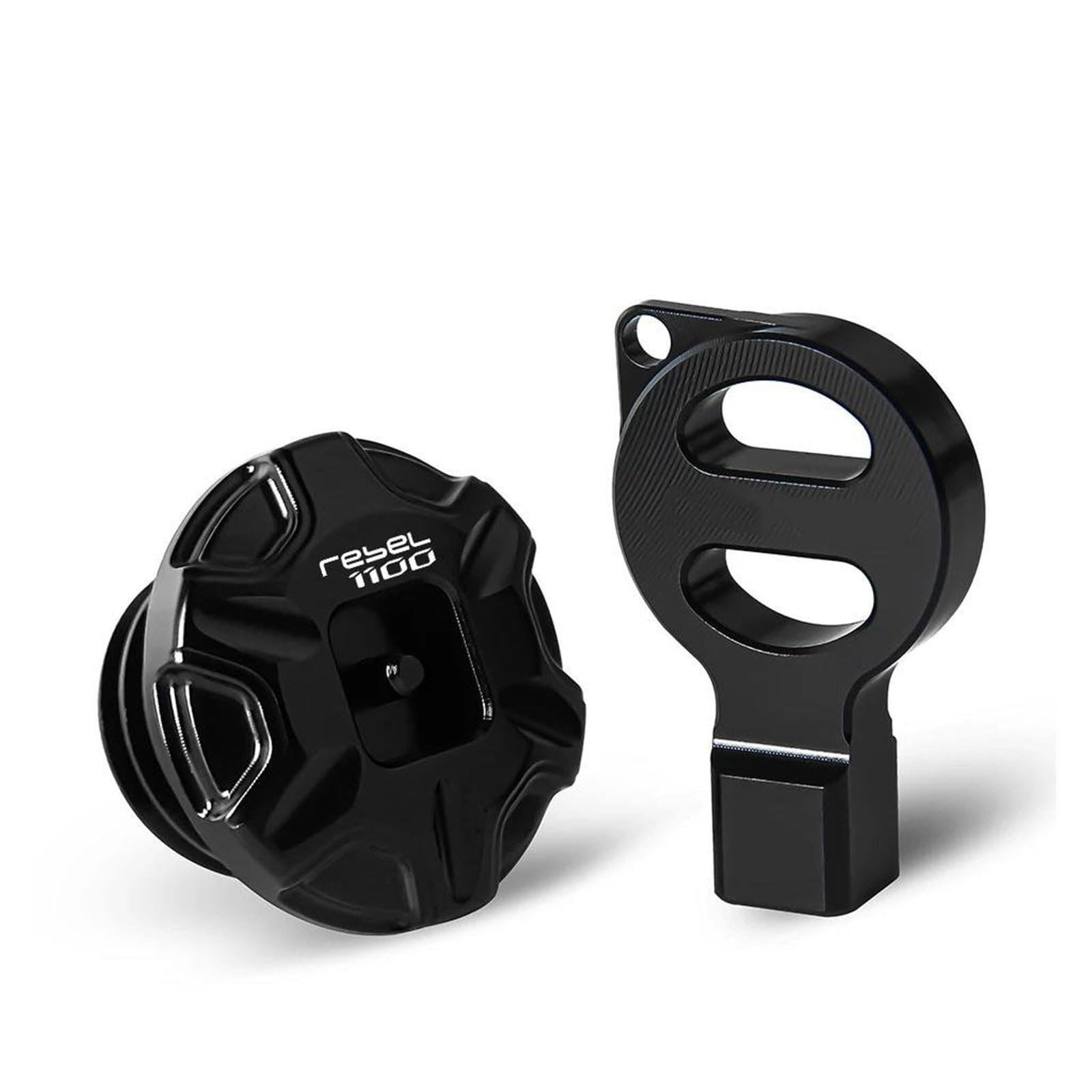 Schraubenabdeckung Für H&ONDA Rebel 300 500 1100 CMX300 CMX500 CMX1100 CM1100 CL500 Anti Diebstahl Motor Öl Füllstoff Kappe(Black) von DACONGI