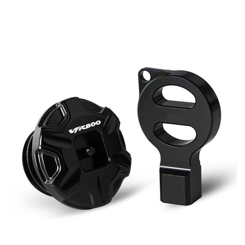 Schraubenabdeckung Für HO&NDA VFR750 VFR800 VFR 800 800X 750 1200F VFR800F Anti-Diebstahl-Motoröl-Stecker-Abdeckung(Black2) von DACONGI