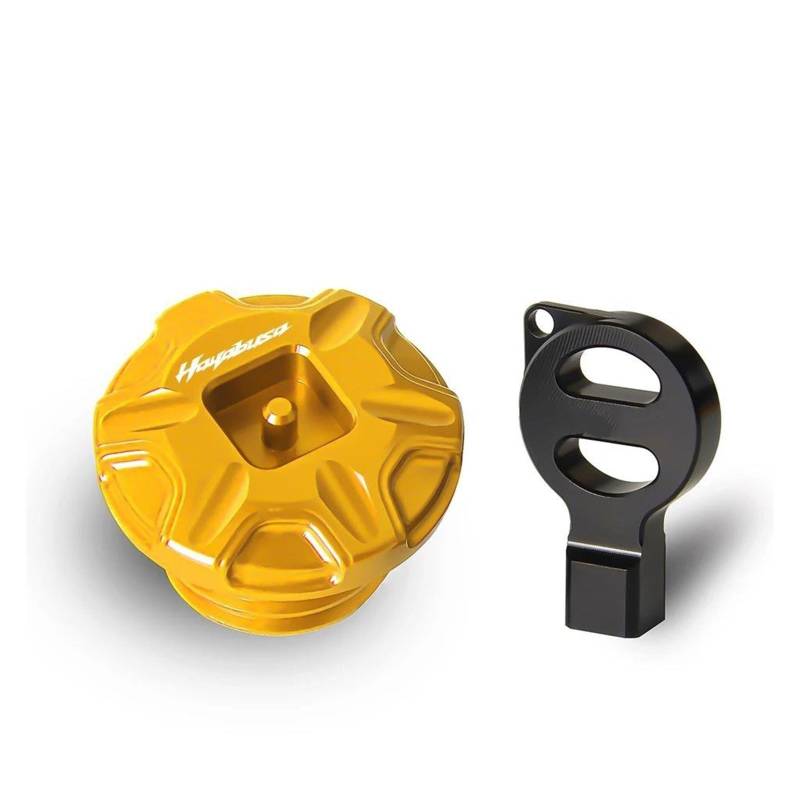 Schraubenabdeckung Für Suzuki B-King 400 600 1340 1300 BKING GSX1300 GSX 1300 Hayabusa Anti Diebstahl Motor Öl Stecker Abdeckung(Gold) von DACONGI