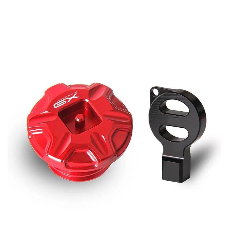 Schraubenabdeckung Für Suzuki GSX-S1000GX GSXS 1000 GX 1000GX GSXS1000GX 2025 Anti Diebstahl Motor Öl Stecker Abdeckung(Red) von DACONGI