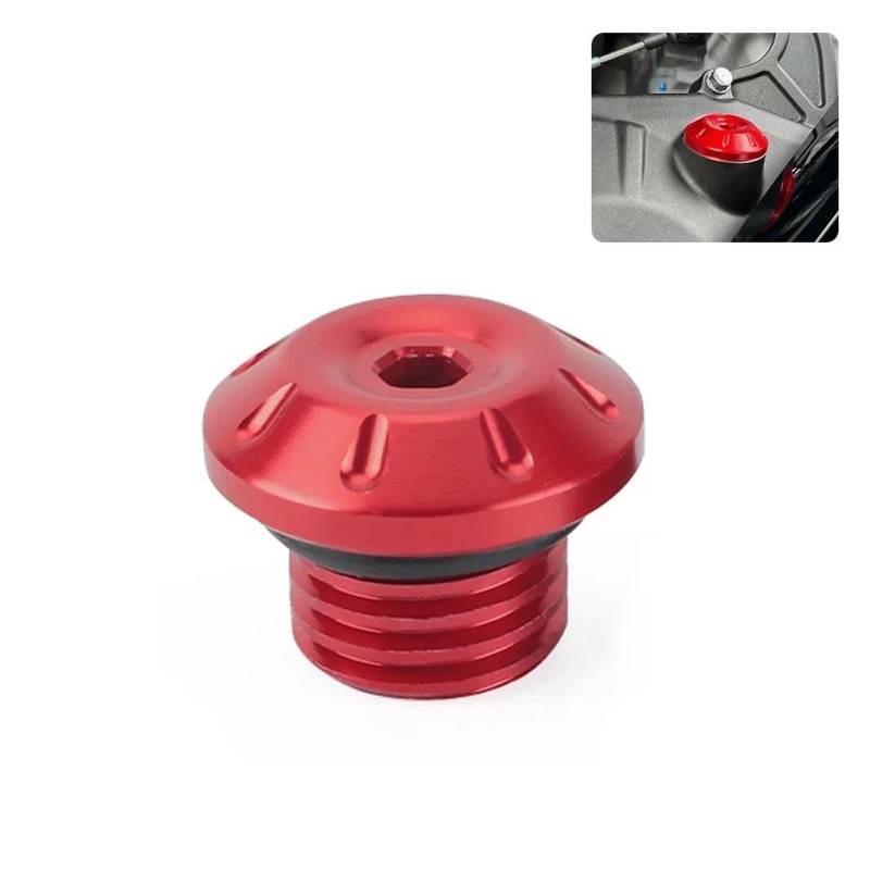 Schraubenabdeckung H&ONDA CBR900RR CBR 1000RR RR-R VTR1000 RVT1000R RC5 VFR1200F VFR1200X Motor Öl Füllstoff Schraube Kappe Für(Red) von DACONGI