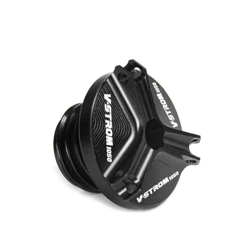Schraubenabdeckung Motoröl-Einfülldeckel Für Suzuki V-Strom Vstrom DL 800 1050 DE 800DE 1050DE DL800DE DL1050DE 1050XT(Black) von DACONGI