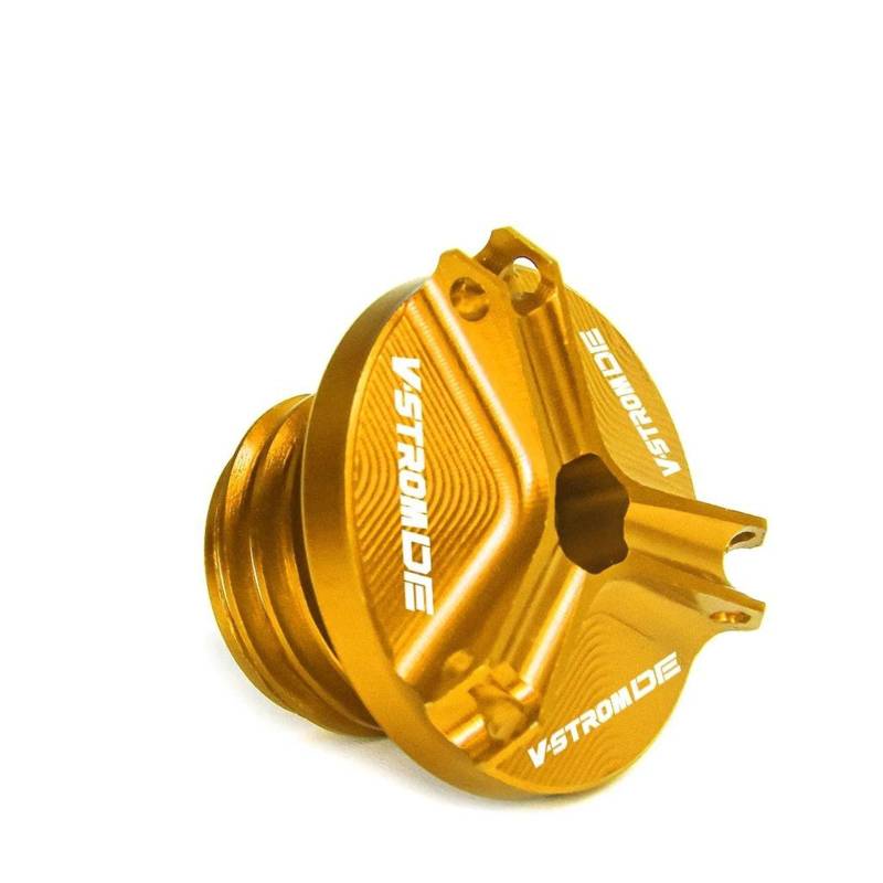 Schraubenabdeckung Motoröl-Einfülldeckel Für Suzuki V-Strom Vstrom DL 800 1050 DE 800DE 1050DE DL800DE DL1050DE 1050XT(Gold2) von DACONGI