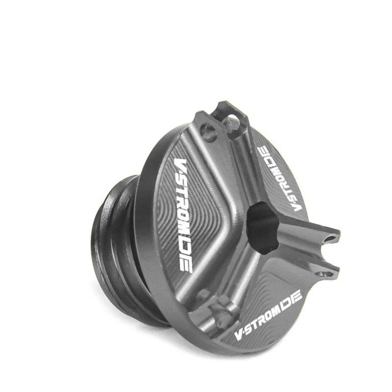 Schraubenabdeckung Motoröl-Einfülldeckel Für Suzuki V-Strom Vstrom DL 800 1050 DE 800DE 1050DE DL800DE DL1050DE 1050XT(Gray) von DACONGI