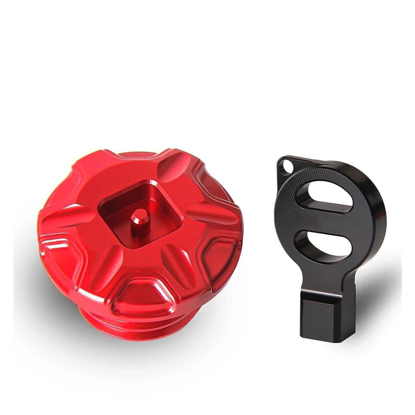 Schraubenabdeckung Motorölstopfenabdeckung Für Suzuki GSF 1250 1250S 650 600 400 250 Bandit GSF1250 GSF1200 GSF650 GSF600(Red) von DACONGI