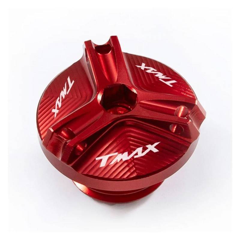 Schraubenabdeckung Tankdeckel Für YAM&AHA TMAX 500 530 T-MAX500 530 SX DX TMAX 560 Motoröl Kappe Bolzen(Red) von DACONGI