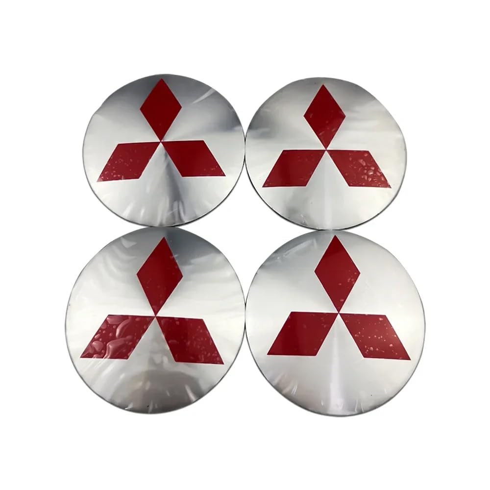 DADYM 4 Stück nabendeckel 60mm für Mitsubishi ASX Outlander Eclipse,Radnabenkappen Logo-Aufklebern Mittelabdeckung 3D Emblem felgenaufkleber Abzeichen Aufkleber,Silver DADYM 4 Stück nabendeckel 60mm für Mitsubishi ASX Outlander Eclipse,Radnabenkappen Logo-Aufklebern Mittelabdeckung 3D Emblem felgenaufkleber Abzeichen Aufkleber,Silver von DADYM