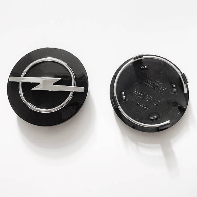 4 pcs Nabendeckel für Opel Corsa F I 2019-2023, Radnabenabdeckung Set ABS Kunststoff Aluminium Nabenkappen für Felgen Radnaben Felgendeckel Felgenkappen,60mm-Black von DADYM