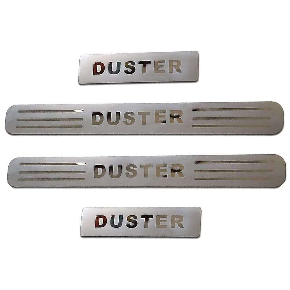 4Stück Auto Edelstahl Einstiegsleisten Schutz für Dacia Duster 2010-2023 2024 2025,Türschweller Kratzschutz Abdeckung Protector Pedal Aufkleber Auto Außentürschwellenschutz,B 4Stück Auto Edelstahl Einstiegsleisten Schutz für Dacia Duster 2010-2023 2024 2025,Türschweller Kratzschutz Abdeckung Protector Pedal Aufkleber Auto Außentürschwellenschutz,B von DADYM