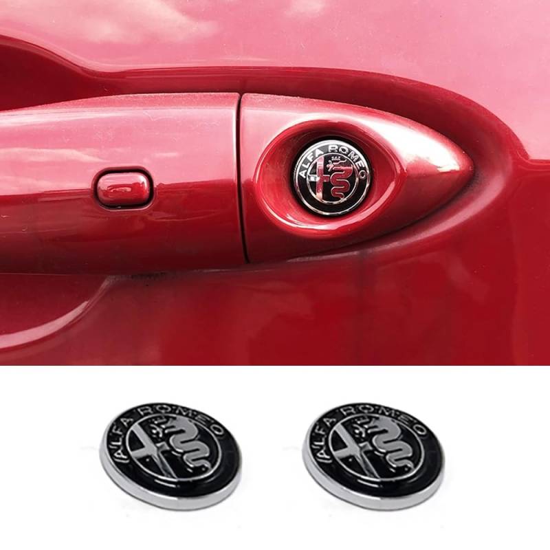 Auto Emblem Logo für Alfa Romeo Tonale ab 2022,Emblem Logo Aufkleber für Motorhaube Vorne und Hinten und Kofferraum Logo Abzeichen 3D Aufkleber,B von DADYM