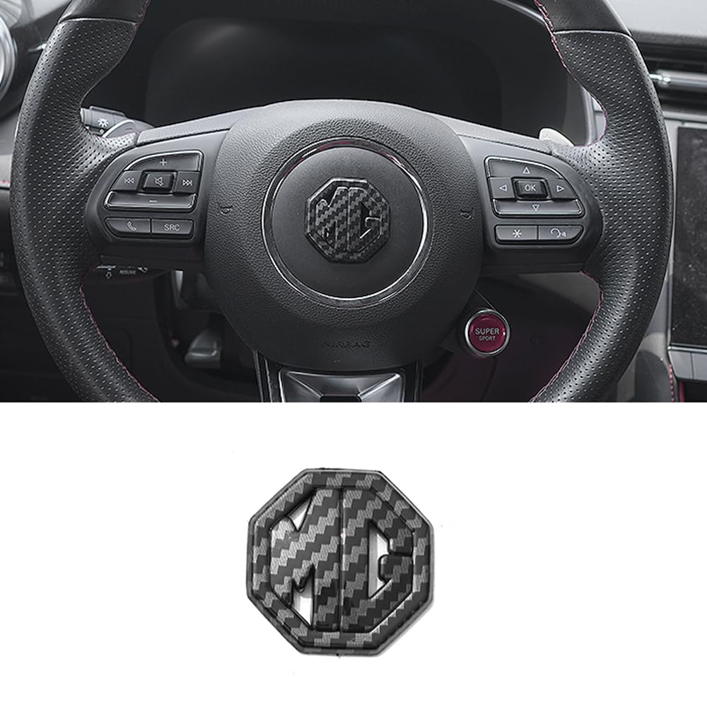 Auto Emblem Logo für MG MG4 EV | ab 2022,Emblem Logo Aufkleber für Lenkrad/Motorhaube Vorne und Hinten und Kofferraum Logo Abzeichen 3D Aufkleber,Carbon Fiber/Steering Wheel Auto Emblem Logo für MG MG4 EV | ab 2022,Emblem Logo Aufkleber für Lenkrad/Motorhaube Vorne und Hinten und Kofferraum Logo Abzeichen 3D Aufkleber,Carbon Fiber/Steering Wheel von DADYM