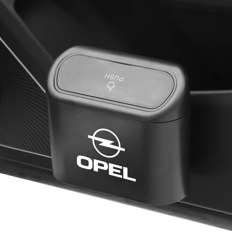 Auto Mülleimer mit Deckel für Opel Corsa F ab Bj.2019,Auto mülleimer Innenraum Auto mülleimer klein,Auto Organizer und Aufbewahrung,Black von DADYM