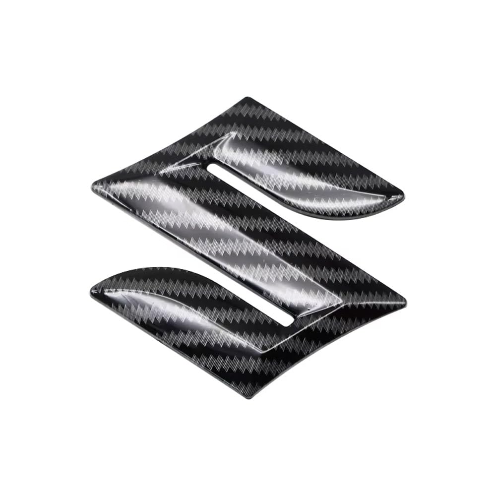 Auto Emblem Logo für Suzuki SX4 S-Cross (ab Bj.2013),Emblem Logo Aufkleber für Motorhaube Vorne und Hinten und Kofferraum Logo Abzeichen 3D Aufkleber,Carbon Fiber-10 * 10cm von DADYM