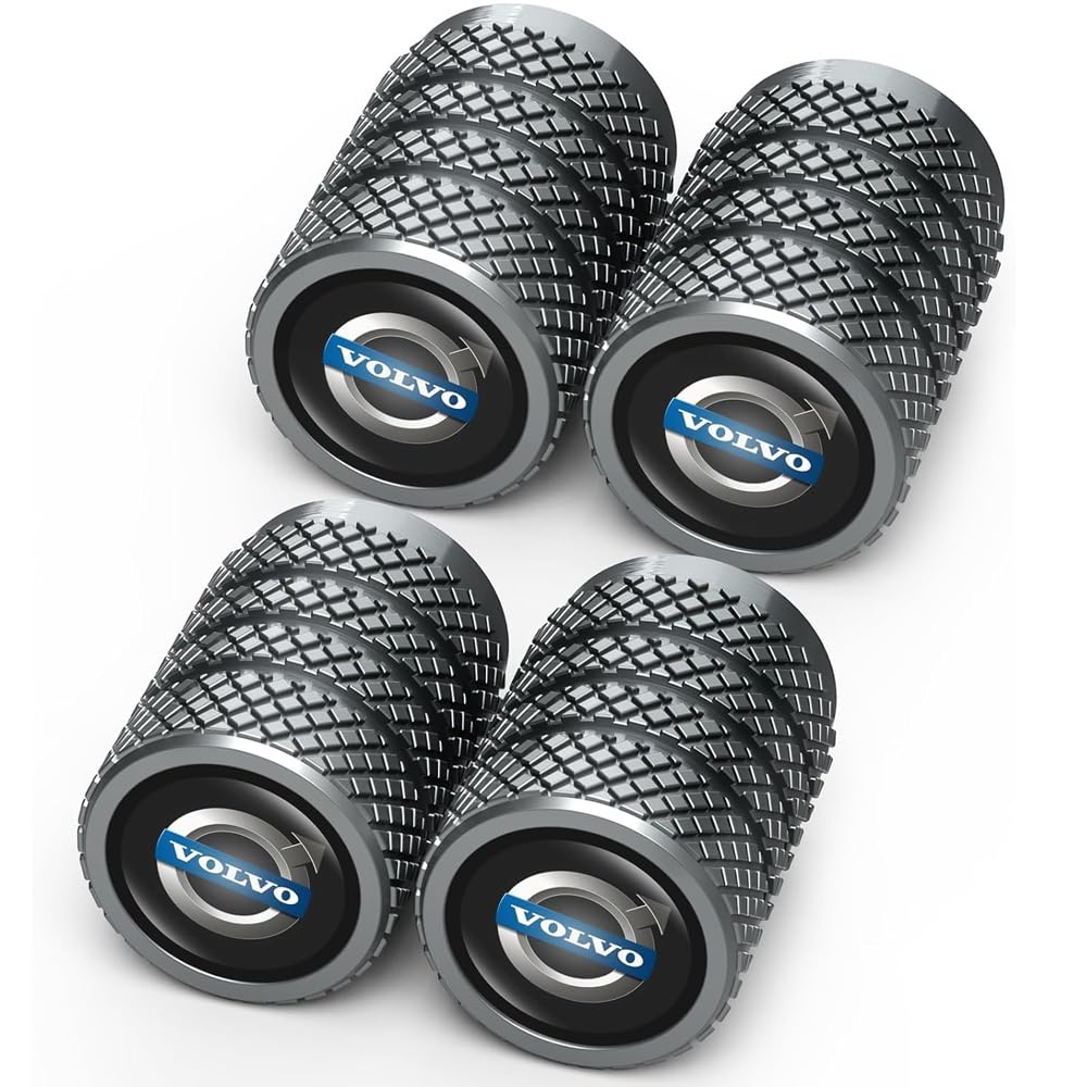 Ventilkappen Auto für Volvo XC40 XC60 XC90 V90 V60 S90 S60 2016-2020 2021 2022,Aluminium Reifenventilkappen-4 Set Auto Reifenventil Kappe Staubkappen Dichtung für Stabilen Reifendruck Ventilkappen Auto für Volvo XC40 XC60 XC90 V90 V60 S90 S60 2016-2020 2021 2022,Aluminium Reifenventilkappen-4 Set Auto Reifenventil Kappe Staubkappen Dichtung für Stabilen Reifendruck von DADYM