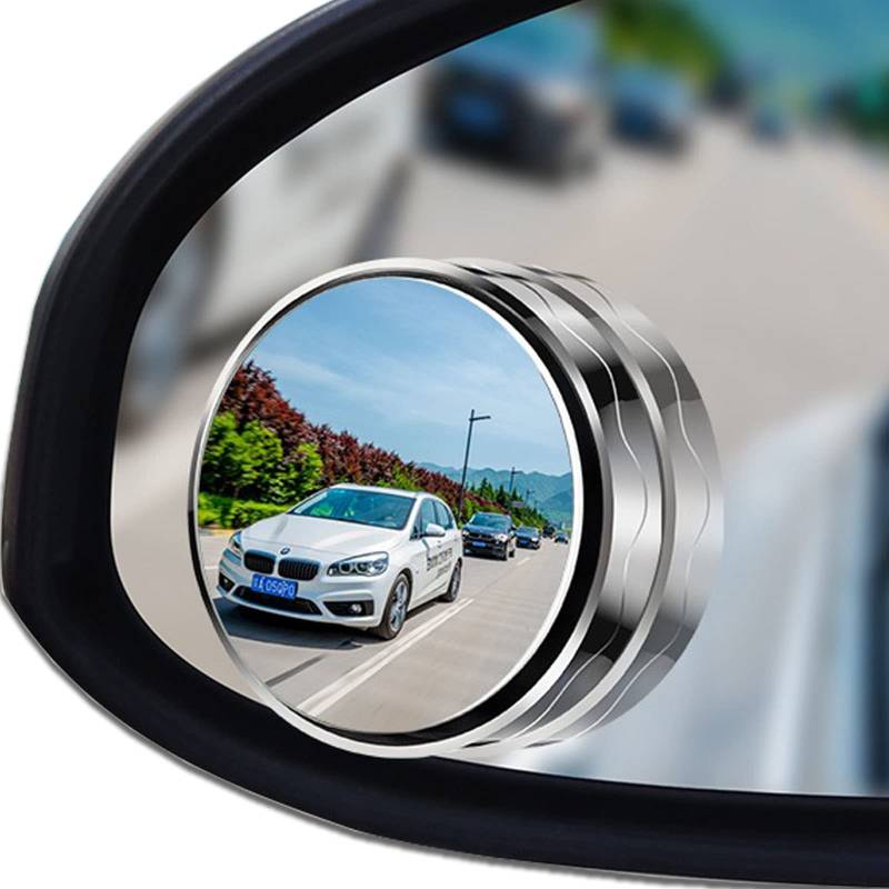 DAFROH 2PCS Toter Winkel Spiegel, Universal Regenfest 360° Verstellbar auto Sehhilfespiegel, Vision erweitern, Vakuumadsorption, Wiederverwendung, Reflektierender Rückspiegel von DAFROH