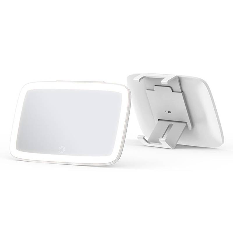 Universal Auto Sonnenblende LED Make-up Spiegel HD Schminkspiegel Wiederaufladbare Innenbeleuchtung Zubehör Auto Fill von DAGESVGI