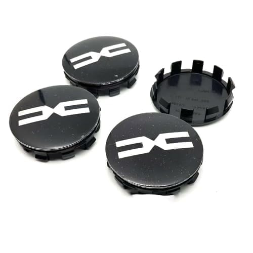 4 Stück Nabendeckel für Dacia Duster 2010-2021 2022 2023 2024 2025, Felgendeckel Radkappen Wasserdicht Staubdicht Radzierblende Radnaben Abzeichenaufkleber,B-56mm von DALINGFA