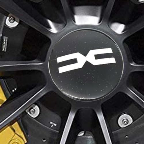 4 Stück Nabendeckel für Dacia Sandero 3/Sandero Stepway III 2021-2023 2024, Felgendeckel Radkappen Wasserdicht Staubdicht Radzierblende Radnaben Abzeichenaufkleber,A-56mm von DALINGFA