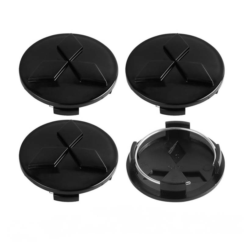4 Stück Nabendeckel für Mitsubishi ASX Lancer 10 Outlander 3 l200 Xpander Pajero 4 Montero V73 Triton 60mm, Felgendeckel Radkappen Wasserdicht Staubdicht Radzierblende Radnaben Abzeichenaufkleber von DALINGFA