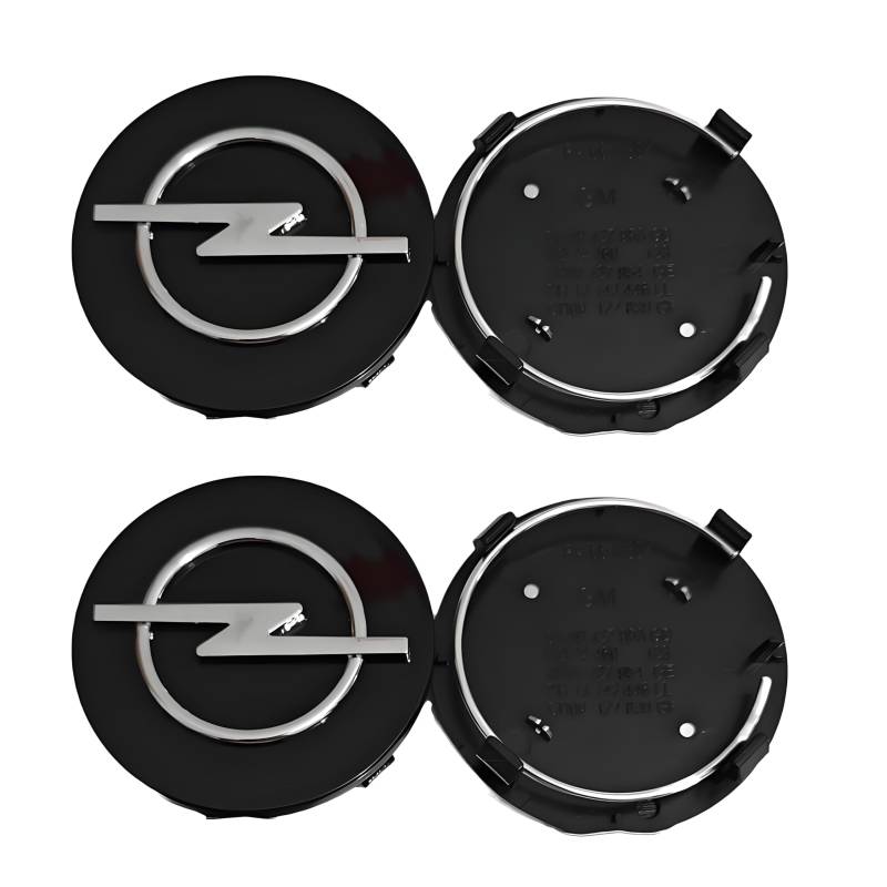 4 Stück Nabendeckel für Opel Insignia 2013-2021, Felgendeckel Radkappen Wasserdicht Staubdicht Radzierblende Radnaben Abzeichenaufkleber,Bla-ck-64mm von DALINGFA