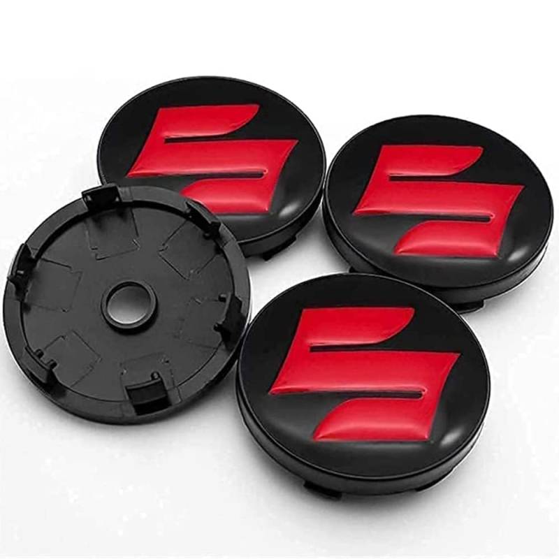 4 Stück Nabendeckel für Suzuki Grand Vitara SX4 Swift Jimny Kizashi 60mm, Felgendeckel Radkappen Wasserdicht Staubdicht Radzierblende Radnaben Abzeichenaufkleber von DALINGFA