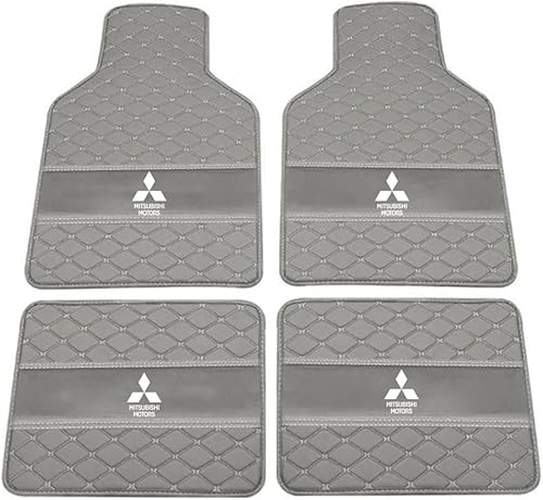 4 Stück Autofußmatten Set für Mitsubishi Colt Lancer ASX Eclipse Cross Outlander L200, Autoteppich gegen Wasser rutschfeste Absatzschoner Auto Teppiche Allwetter,F von DAMALILI