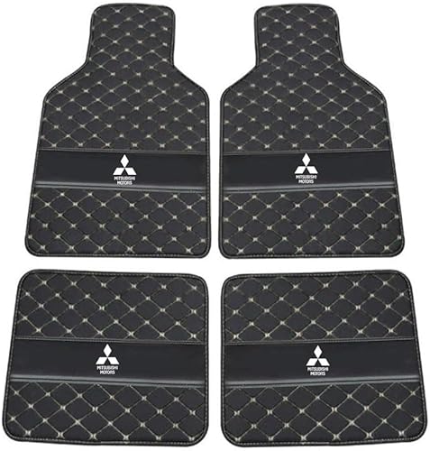 4 Stück Autofußmatten Set für Mitsubishi Space Star 2.GEN 2.gen 1998-2024, Autoteppich gegen Wasser rutschfeste Absatzschoner Auto Teppiche Allwetter,C von DAMALILI
