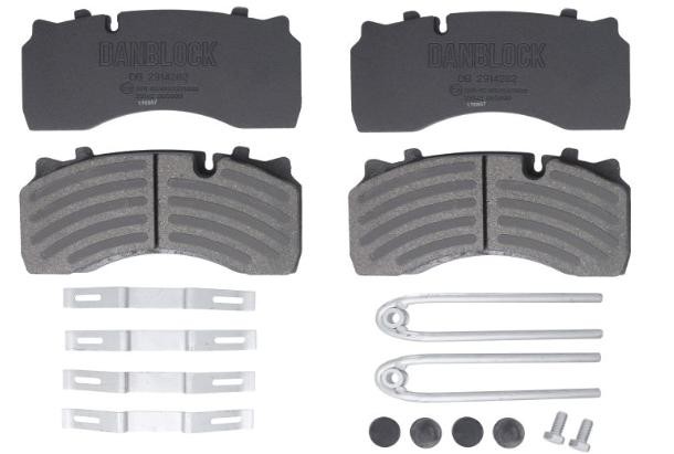 DANBLOCK Bremsbelagsatz RENAULT TRUCKS,DAF DB 2914282 1440504,1503275,5001855902 von DANBLOCK