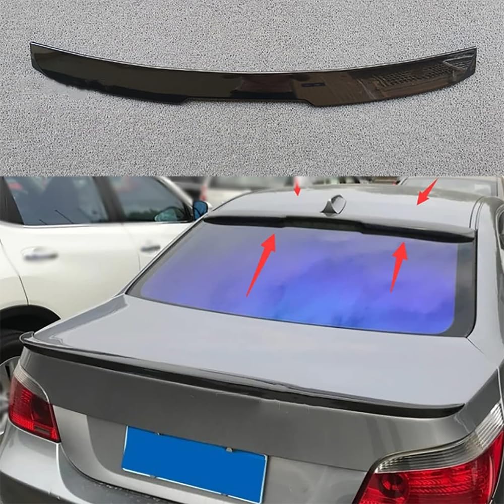 Heckspoiler für BMW E60 520i 528i 535i 530i 525i, Kofferraumspoiler ABS Auto Heckspoiler Spoiler Universal Heckscheibenspoiler,Glossy BlackA von DANETI