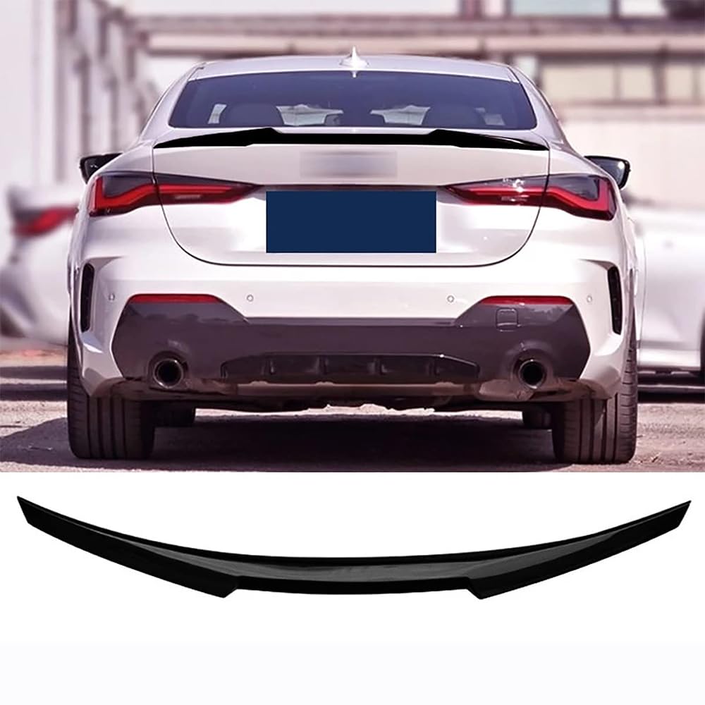 Heckspoiler für BMW G22 G26 Gran Coupe 425i 430i 440i 4 Series 2020-2023, Kofferraumspoiler ABS Auto Heckspoiler Spoiler Universal Heckscheibenspoiler von DANETI