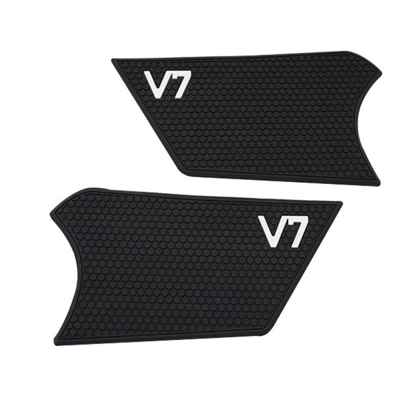 Motorrad Tank Pads Für Moto Für Guzzi Für V7 III 850 Spezielle 2021-2023 Motorrad Nicht-Slip Seite Kraftstoff Tank Aufkleber Wasserdicht Pad Gummi Aufkleber von DANETI