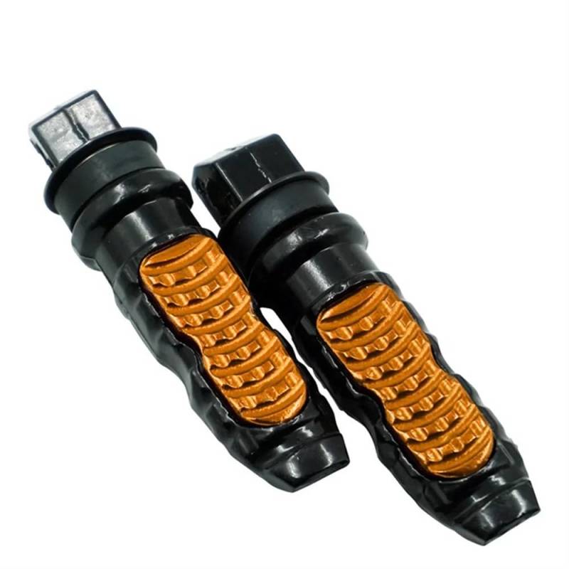 DARDDI fußrasten vorne Chopper 1 Pair Motorrad Fußstütze Hinten Passagier Fußrasten Allgemeine Aluminium Legierung Für Motorrad Modifikation Reparatur Zubehör Pedale Ruhefußstütze von DARDDI