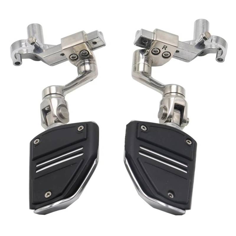 DARDDI fußrasten vorne Chopper Für GL1800 2018 2019 2020 2021 2022 2023 Motorrad Fußstütze Verstellbare Fußstütze Fußrasten Pedal Pedale Ruhefußstütze von DARDDI