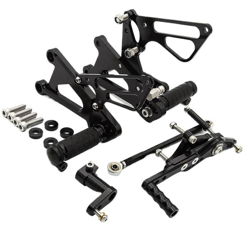 DARDDI fußrasten vorne Chopper Für Street Für Triple 765 2019 2020 2021 2022 Motorrad Einstellbare Fußrastenanlage Fußstütze Fußrasten Hinten Set Fußstütze Pedale Ruhefußstütze von DARDDI