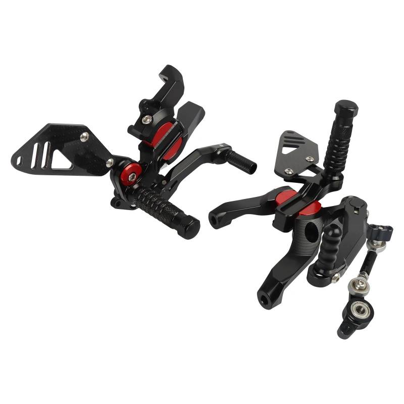 DARDDI fußrasten vorne Chopper Motorrad Einstellbare Fußrastenanlage Fußstütze Hinten Gesetzt Fußrasten Pedal Für Panigale V2 V2R V2S 2020 2021 2022 2023 2024 Pedale Ruhefußstütze von DARDDI